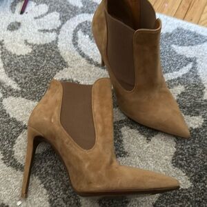 Ralph Lauren Purple Label Tan Heeled Boots